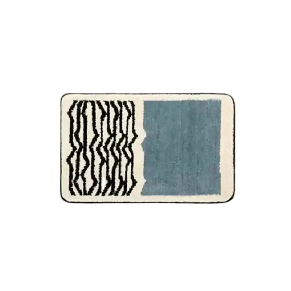 NYNKE: Abstracte Badmat – Antislip & Machinewasbaar (Scandinavisch) - Volsani