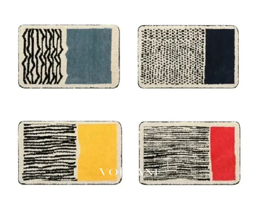 NYNKE: Abstracte Badmat – Antislip & Machinewasbaar (Scandinavisch) - Volsani