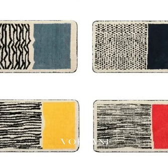 NYNKE: Abstracte Badmat – Antislip & Machinewasbaar (Scandinavisch) - Volsani