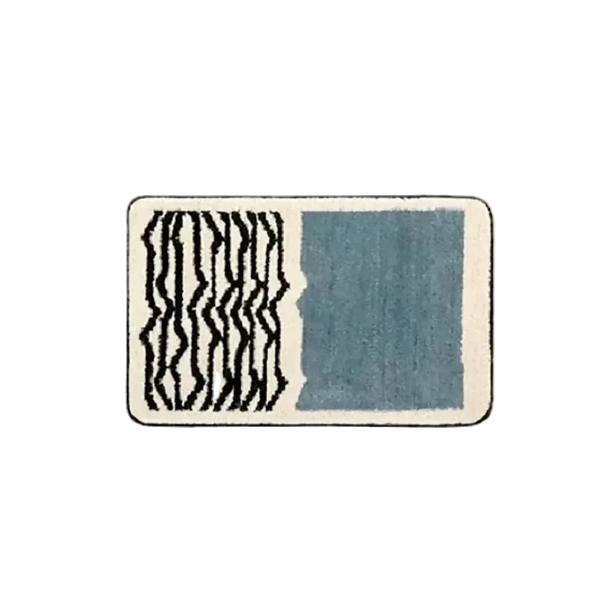 NYNKE: Abstracte Badmat – Antislip & Machinewasbaar (Scandinavisch) - Volsani