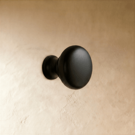 Matte Black Brass Cabinet Knobs & Drawer Pulls, Modern Kitchen & Wardrobe Hardware, T-Bar Design, Set of 2, 0.78-12.6in