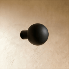 Matte Black Brass Cabinet Knobs & Drawer Pulls, Modern Kitchen & Wardrobe Hardware, T-Bar Design, Set of 2, 0.78-12.6in