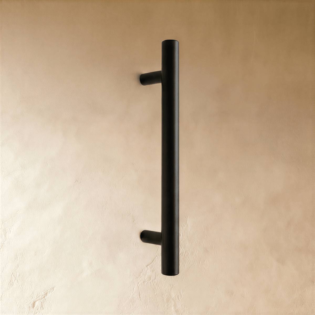 Matte Black Brass Cabinet Knobs & Drawer Pulls, Modern Kitchen & Wardrobe Hardware, T-Bar Design, Set of 2, 0.78-12.6in