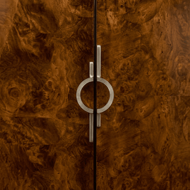 Solid Zinc Alloy Cabinet Pulls, Sculptural Modern Kitchen & Wardrobe Hardware, Gold & Chrome Finish, Set of 2, 3.8-10in