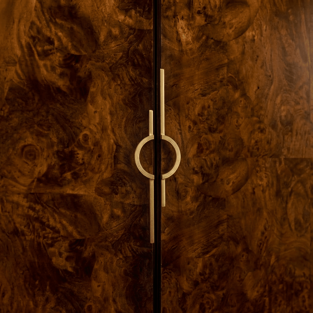 Solid Zinc Alloy Cabinet Pulls, Sculptural Modern Kitchen & Wardrobe Hardware, Gold & Chrome Finish, Set of 2, 3.8-10in