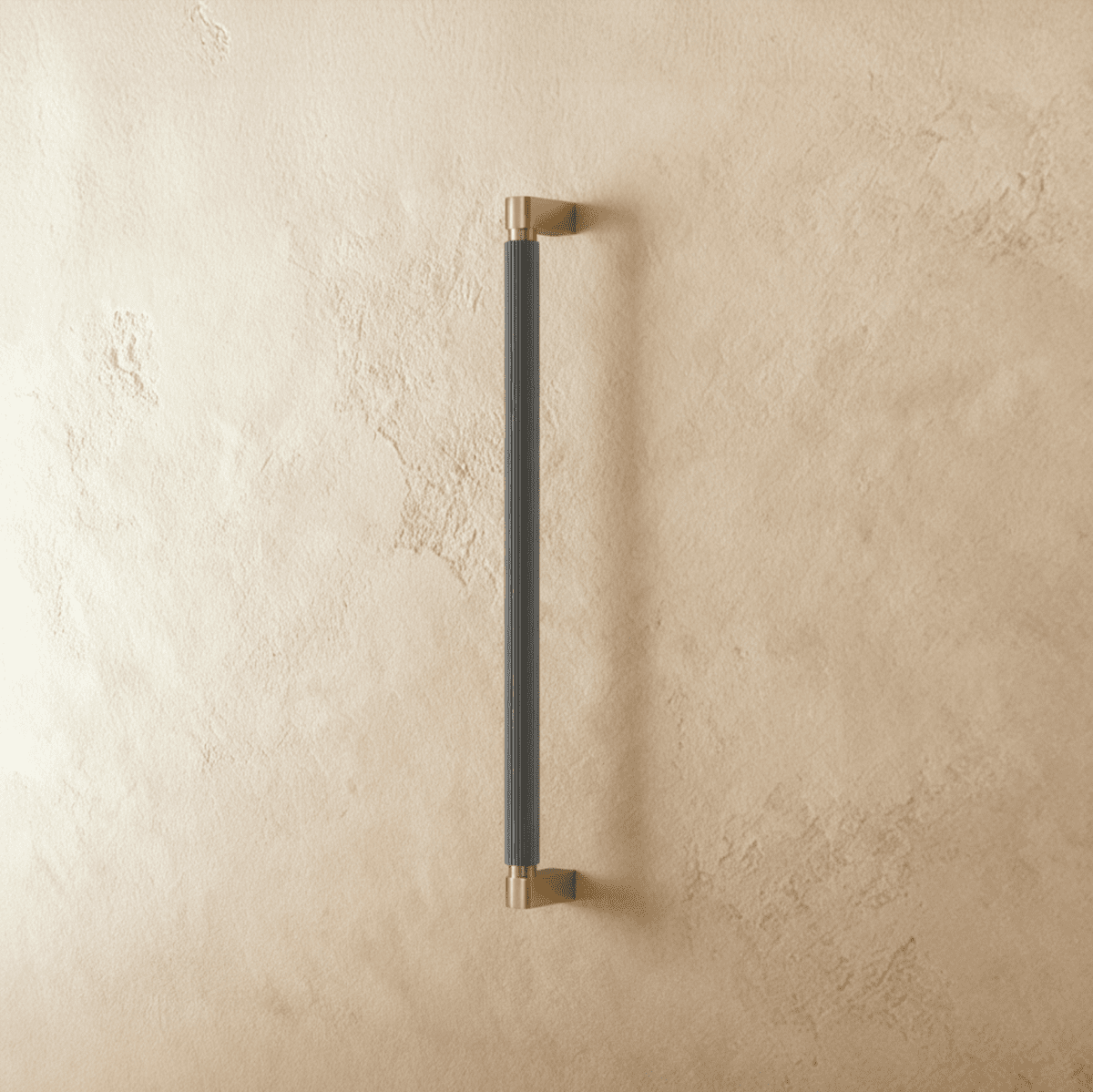 Two-Tone Aluminum Drawer Pull Bars, Modern Kitchen & Wardrobe Hardware, Handmade Color Contrast, Set of 2, 3.8-18.9in