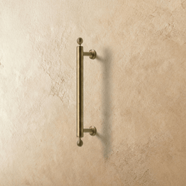 Solid Brass Cabinet Knobs & Drawer Pulls, Classic Kitchen & Dresser Hardware, Smooth Rounded Profile, Set of 2, 0.98-8.8in
