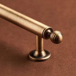 Solid Brass Cabinet Knobs & Drawer Pulls, Classic Kitchen & Dresser Hardware, Smooth Rounded Profile, Set of 2, 0.98-8.8in