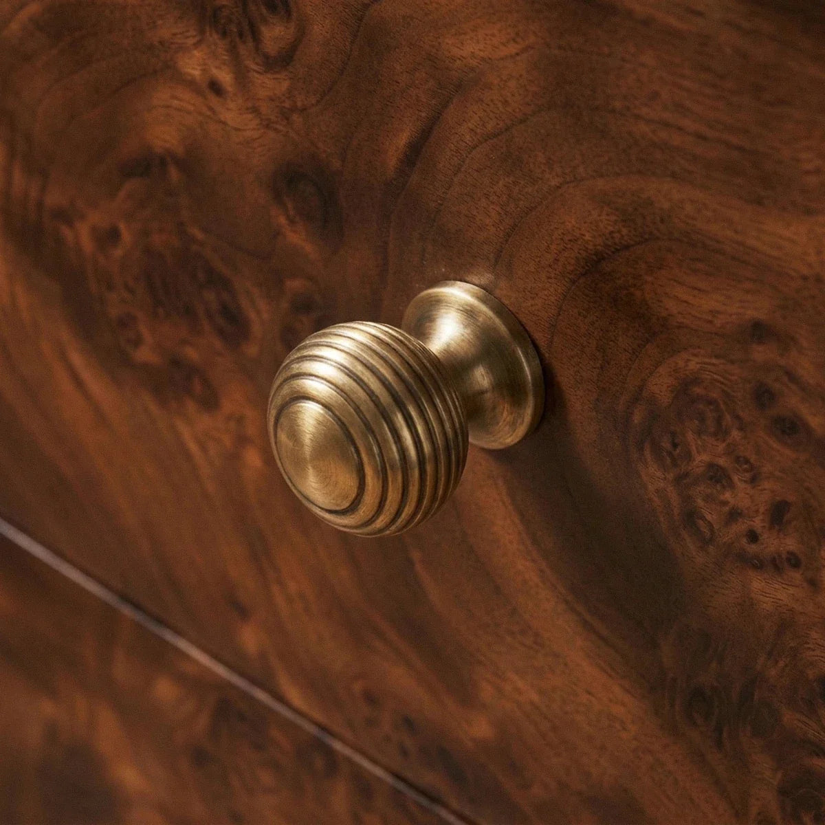Solid Brass Cabinet Knobs & Drawer Pulls, Classic Kitchen & Dresser Hardware, Smooth Rounded Profile, Set of 2, 0.98-8.8in