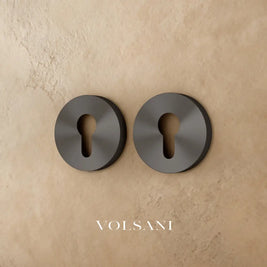 Orvo Handle and Lock - Escutcheon Plate - Round A - Grey: D2.2’’(5.5cm)