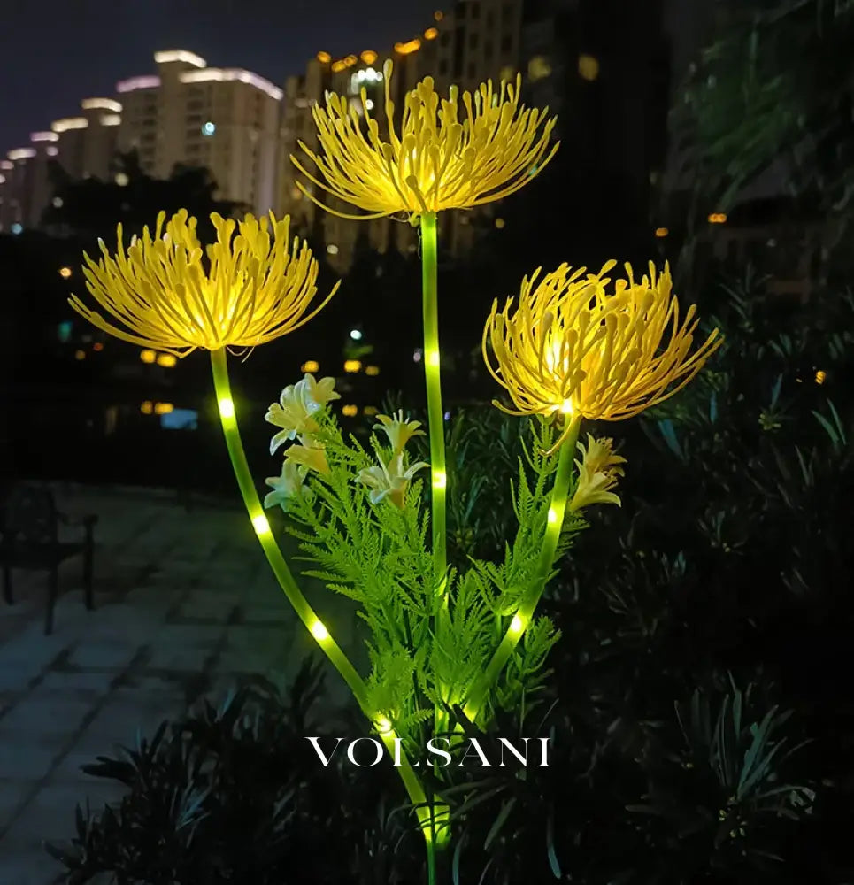 Outdoor Solar Flower Light Garden Lighting for Festival Party Wedding Christmas Halloween Birthday Pathway Courtyard