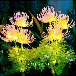 Outdoor Solar Flower Light Garden Lighting for Festival Party Wedding Christmas Halloween Birthday Pathway Courtyard