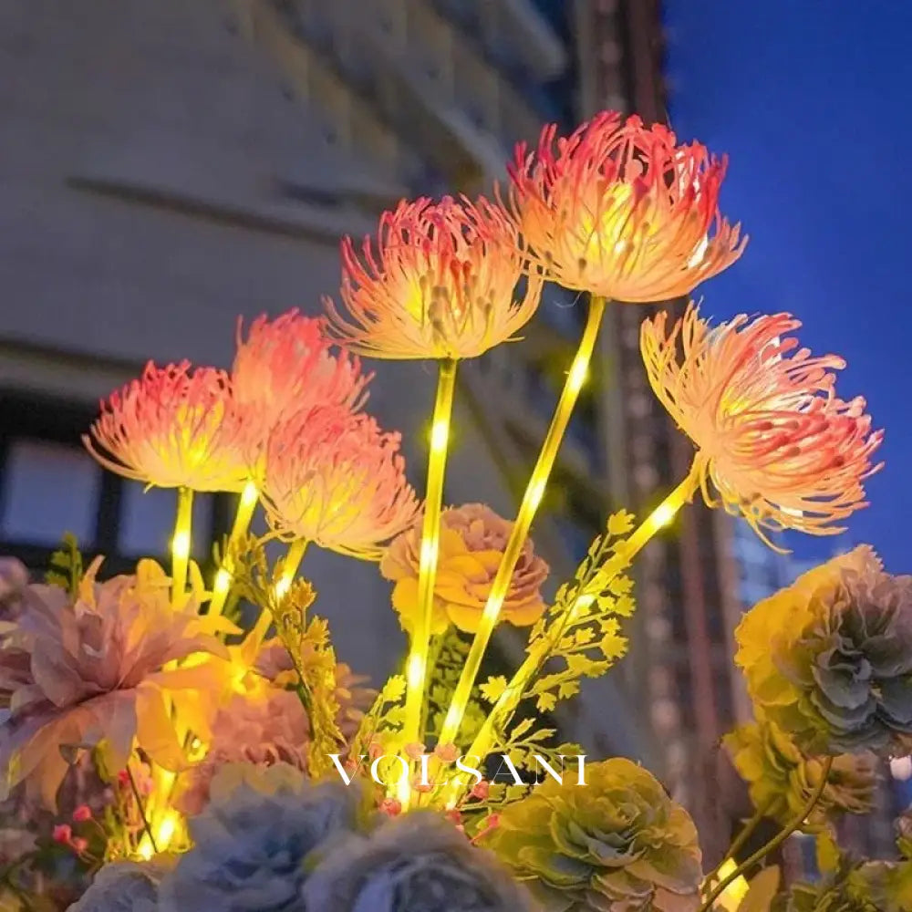 Outdoor Solar Flower Light Garden Lighting for Festival Party Wedding Christmas Halloween Birthday Pathway Courtyard