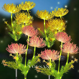 Outdoor Solar Flower Light Garden Lighting for Festival Party Wedding Christmas Halloween Birthday Pathway Courtyard