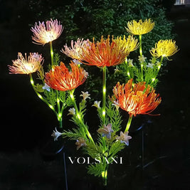 Outdoor Solar Flower Light Garden Lighting for Festival Party Wedding Christmas Halloween Birthday Pathway Courtyard