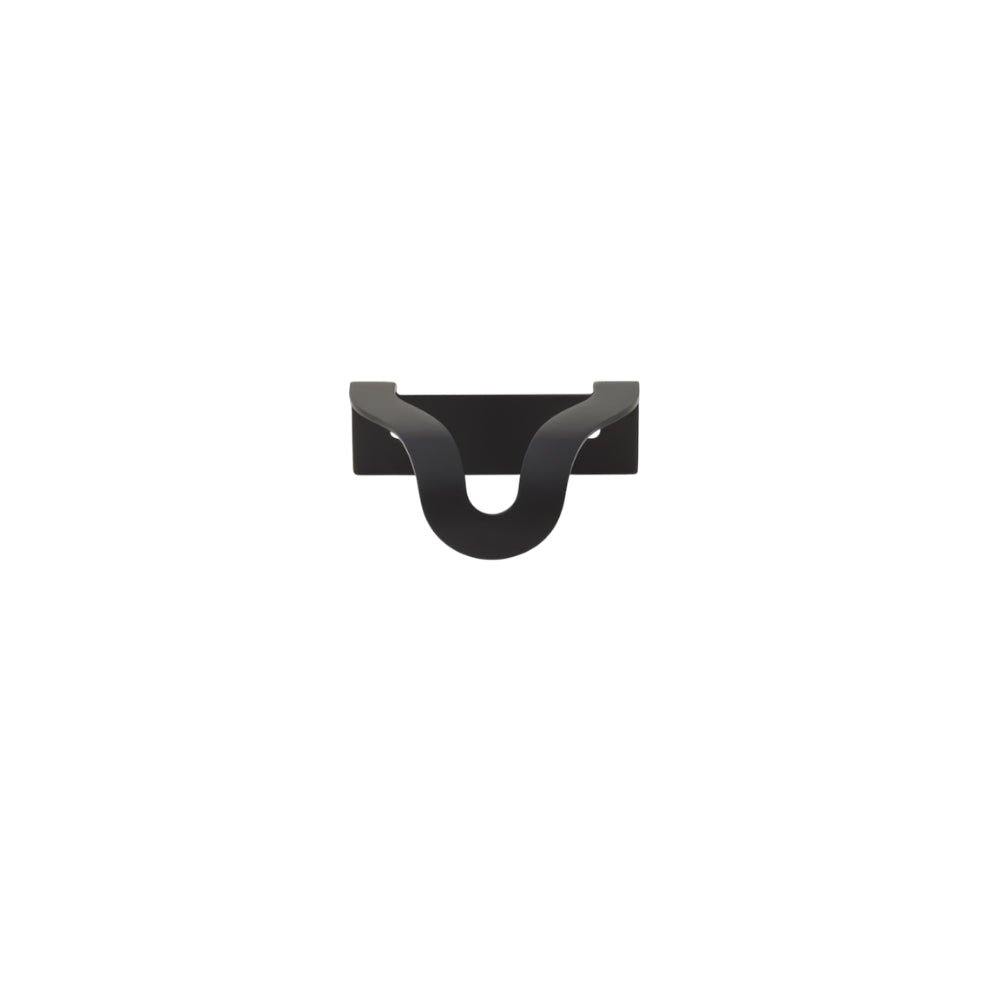 Wavy Brass Drawer Pulls, Modern Kitchen & Dresser Cabinet Hardware, Black or Gold-Tone Finish, Set of 2, 2.3-4.3in