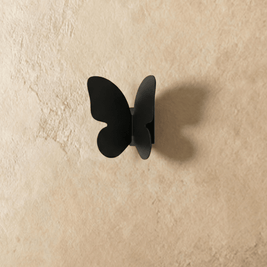 Butterfly Cabinet Pulls, Decorative Dresser & Wardrobe Drawer Handles, Gold Black White & Pink, Set of 2, 1.5 x 2.9in
