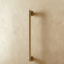 Real Marble Drawer Pull Bars, Nordic Kitchen & Dresser Cabinet Hardware, Brass Mounts, Set of 2 in 4 Patterns, 3.8-15.1in