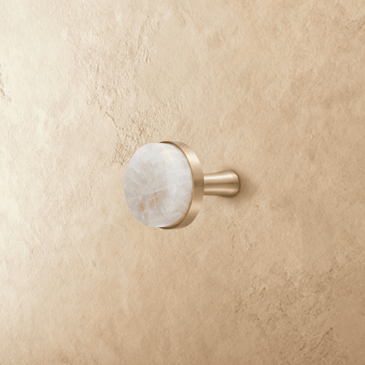 Crystal & Brass Cabinet Knobs, Glam Kitchen & Wall Hook Hardware, Choice of Knob or Hook Screw, Set of 2, 1.2-1.6in