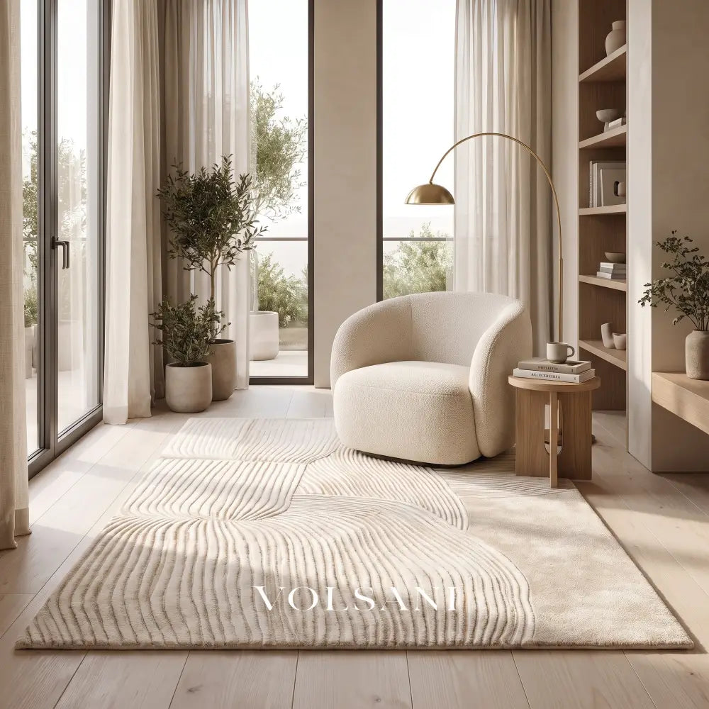 Plush Area Rug with Deep Pile Soft Living Room & Bedroom Rug Non Slip Backing 11 Patterns 31-118in - A / 80x120cm
