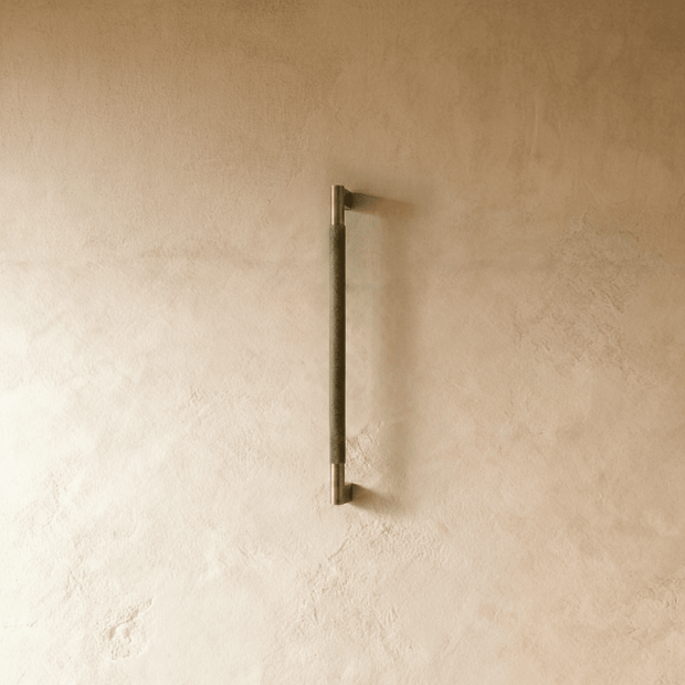 Brass Door Pull, Solid Brass Double-Sided Entry Door Handle, 10.6-16.5in