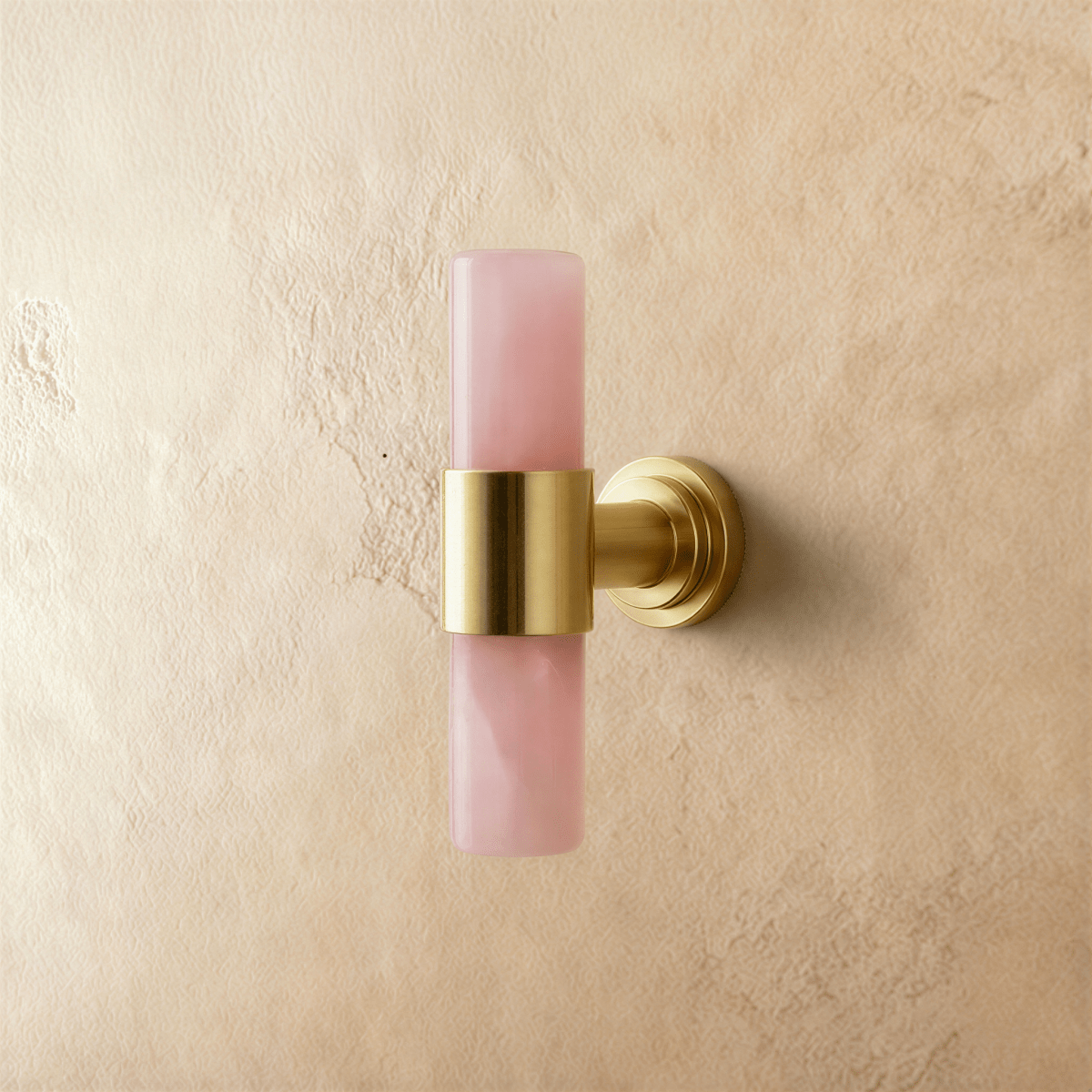 Natural Marble & Crystal Cabinet Knobs & Drawer Pulls, Modern Kitchen & Dresser Hardware, Brass Fittings, Set of 2 in 5 Colors, 2.4-5in
