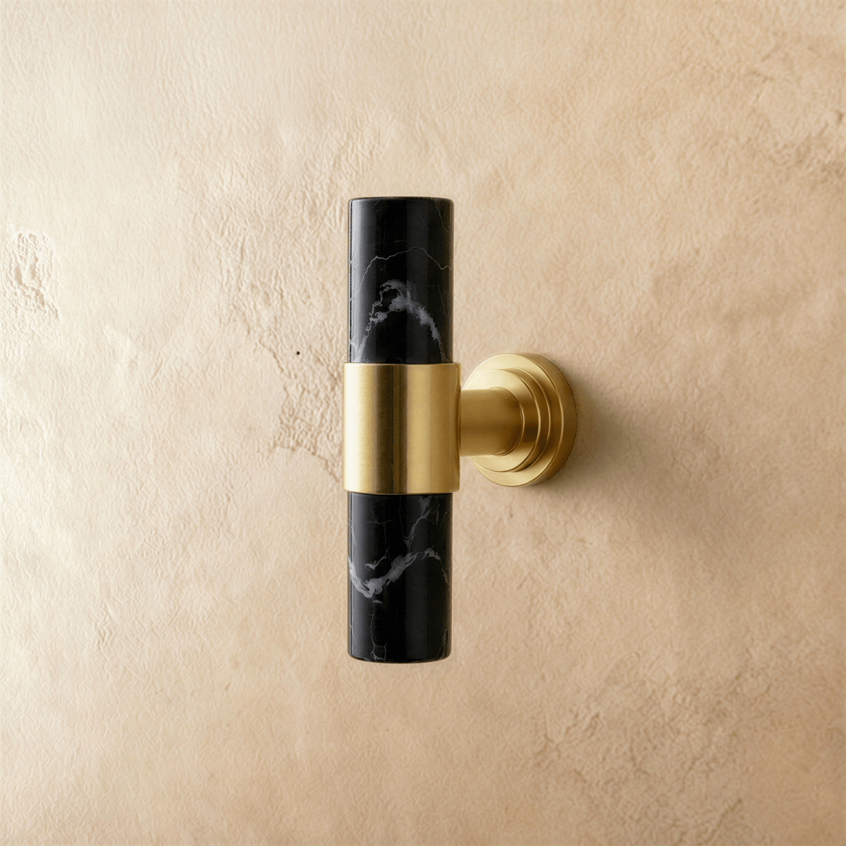 Natural Marble & Crystal Cabinet Knobs & Drawer Pulls, Modern Kitchen & Dresser Hardware, Brass Fittings, Set of 2 in 5 Colors, 2.4-5in