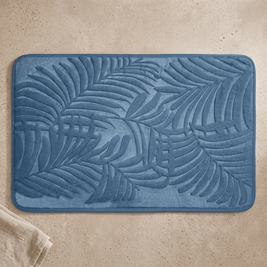 PUCK: Memory Foam Badmat – Antislip met Bladmotief - Volsani