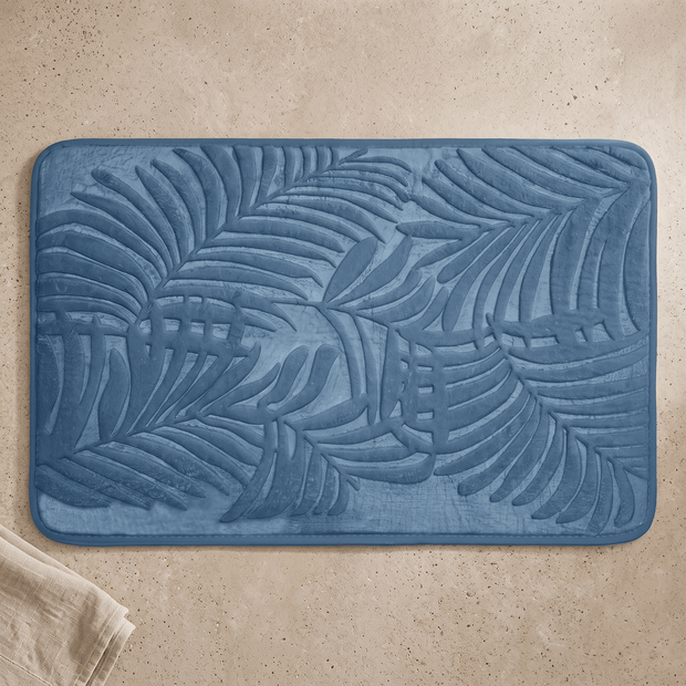 PUCK: Memory Foam Badmat – Antislip met Bladmotief - Volsani