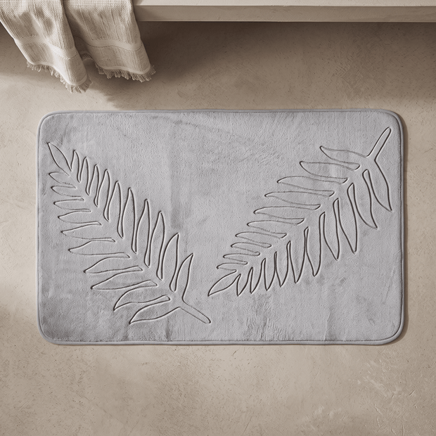 PUCK: Memory Foam Badmat – Antislip met Bladmotief - Volsani
