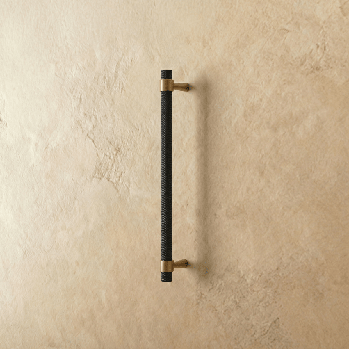 Knurled Brass Cabinet Knobs & Drawer Pulls, Industrial Kitchen & Wardrobe Hardware, Black Brass & Bronze Finishes, Set of 2, 0.7-8.8in