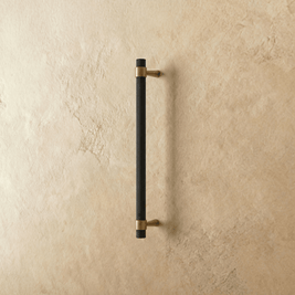 Knurled Brass Cabinet Knobs & Drawer Pulls, Industrial Kitchen & Wardrobe Hardware, Black Brass & Bronze Finishes, Set of 2, 0.7-8.8in