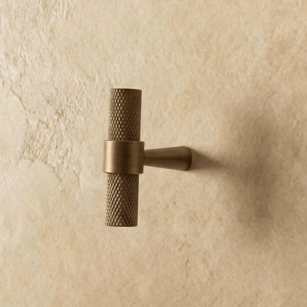 Knurled Brass Cabinet Knobs & Drawer Pulls, Industrial Kitchen & Wardrobe Hardware, Black Brass & Bronze Finishes, Set of 2, 0.7-8.8in