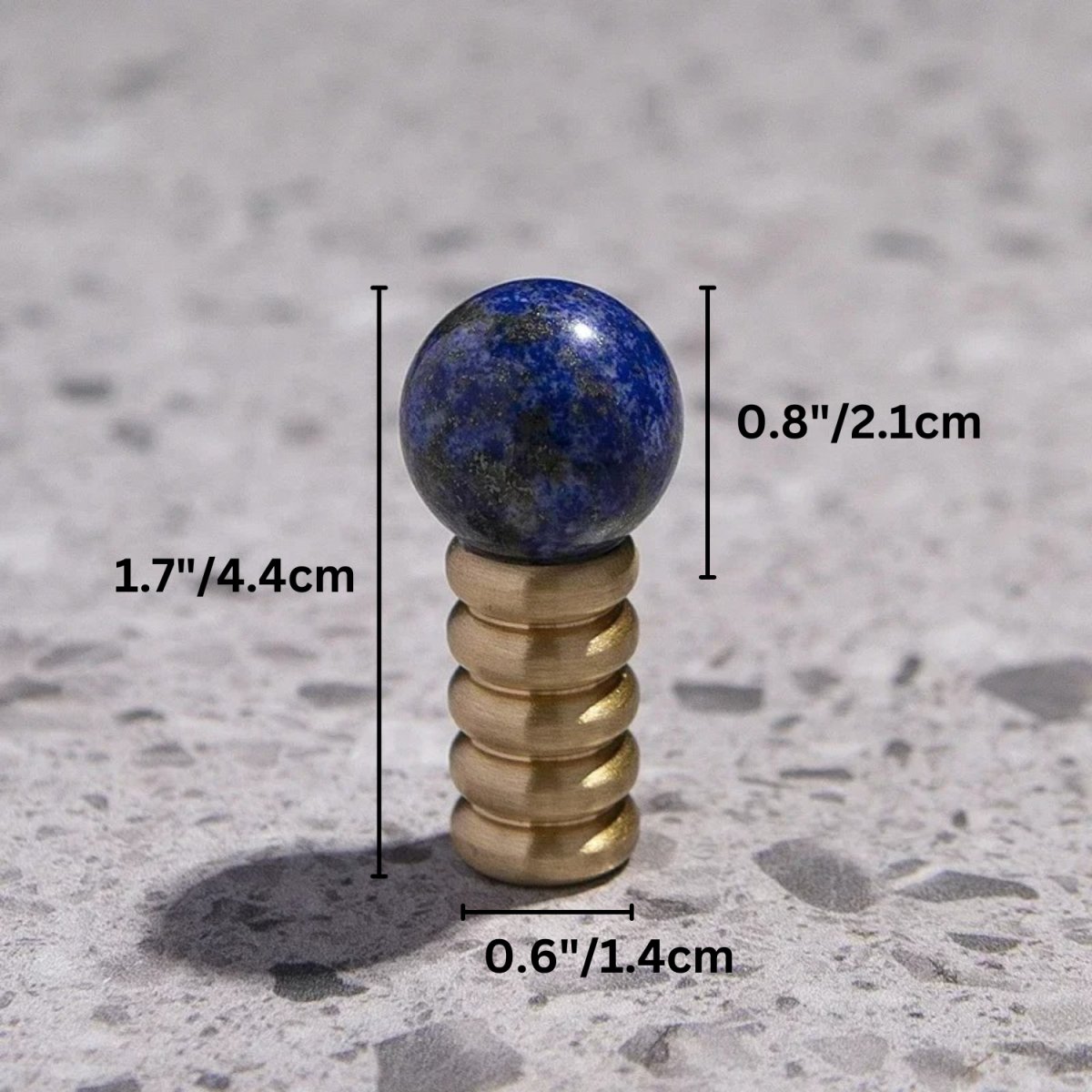 Crystal & Jade Cabinet Knobs on Brass, Decorative Kitchen & Dresser Hardware, 7 Colors, Set of 2, 1.1-1.7in