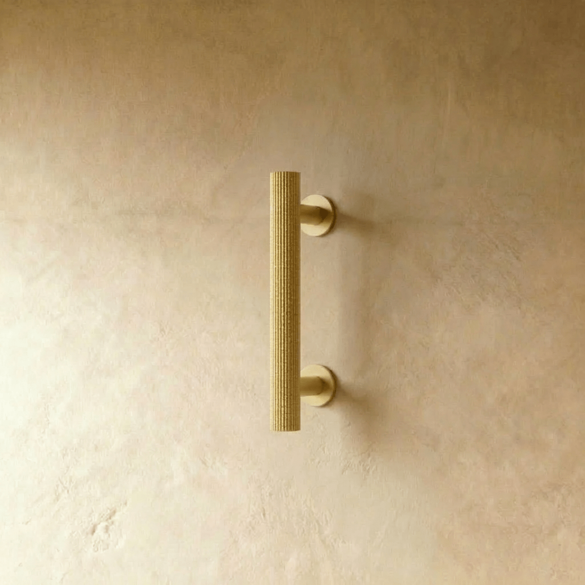 Knurled Solid Brass Cabinet Knobs & Drawer Pull Bars, Modern Kitchen & Wardrobe Hardware, 3 Finishes, Set of 2, 1.97-12.6in