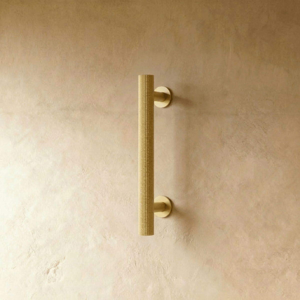 Knurled Solid Brass Cabinet Knobs & Drawer Pull Bars, Modern Kitchen & Wardrobe Hardware, 3 Finishes, Set of 2, 1.97-12.6in