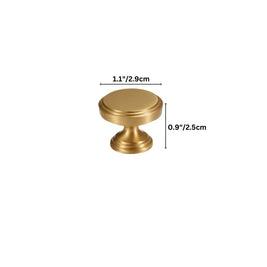 Solid Brass Cabinet Knobs & Drawer Pulls, Modern Kitchen & Wardrobe Hardware, Brushed Machined Detail, Set of 2, 0.9-12.5in