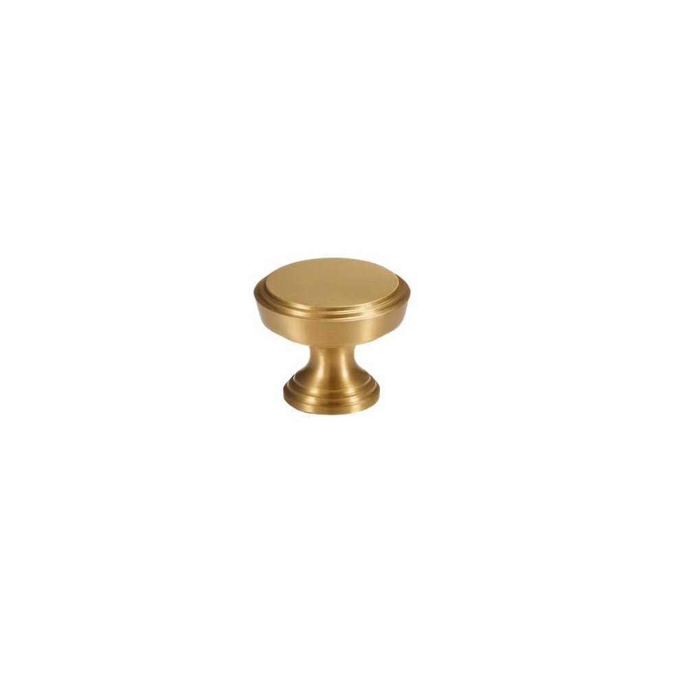Solid Brass Cabinet Knobs & Drawer Pulls, Modern Kitchen & Wardrobe Hardware, Brushed Machined Detail, Set of 2, 0.9-12.5in