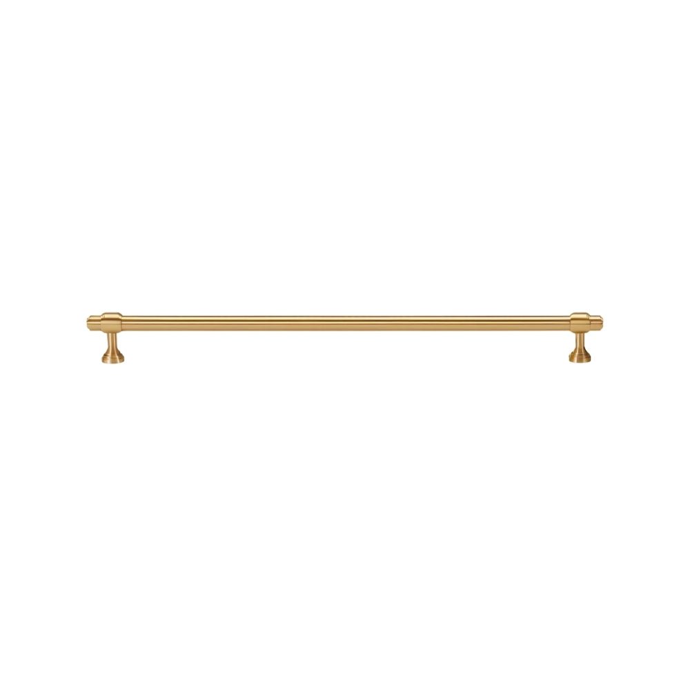 Solid Brass Cabinet Knobs & Drawer Pulls, Modern Kitchen & Wardrobe Hardware, Brushed Machined Detail, Set of 2, 0.9-12.5in