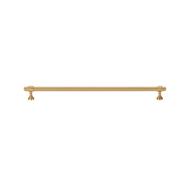 Solid Brass Cabinet Knobs & Drawer Pulls, Modern Kitchen & Wardrobe Hardware, Brushed Machined Detail, Set of 2, 0.9-12.5in