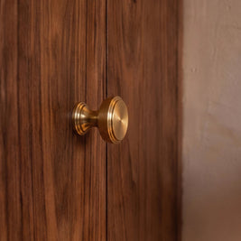 Solid Brass Cabinet Knobs & Drawer Pulls, Modern Kitchen & Wardrobe Hardware, Brushed Machined Detail, Set of 2, 0.9-12.5in