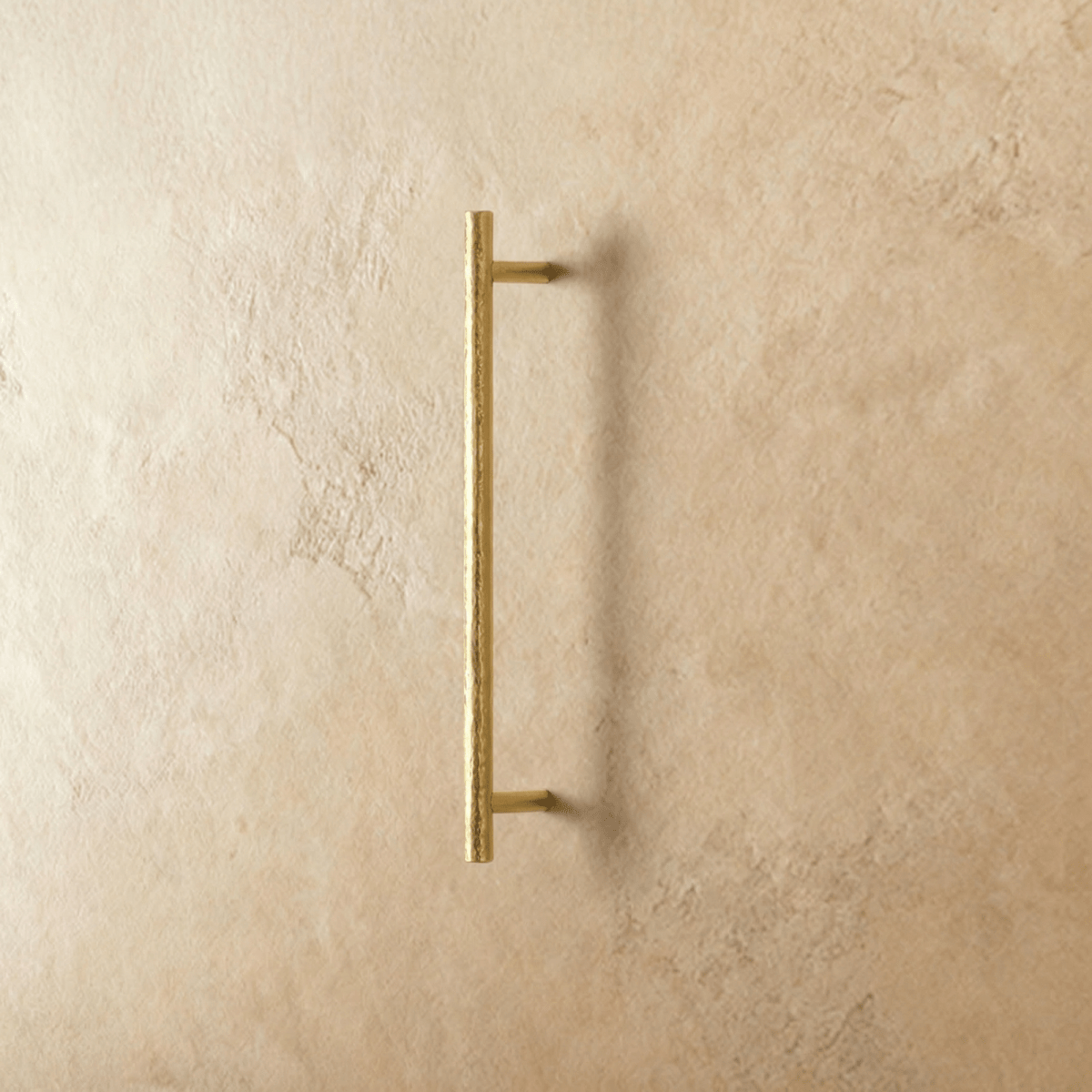Hammered Solid Brass Cabinet Knobs & Drawer Pulls, Modern Kitchen & Closet Hardware, Textured Grip, Set of 2, 0.9-12.5in