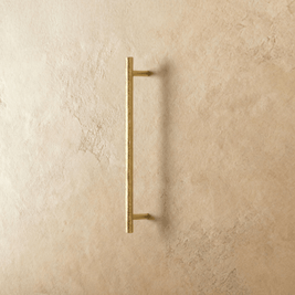 Hammered Solid Brass Cabinet Knobs & Drawer Pulls, Modern Kitchen & Closet Hardware, Textured Grip, Set of 2, 0.9-12.5in