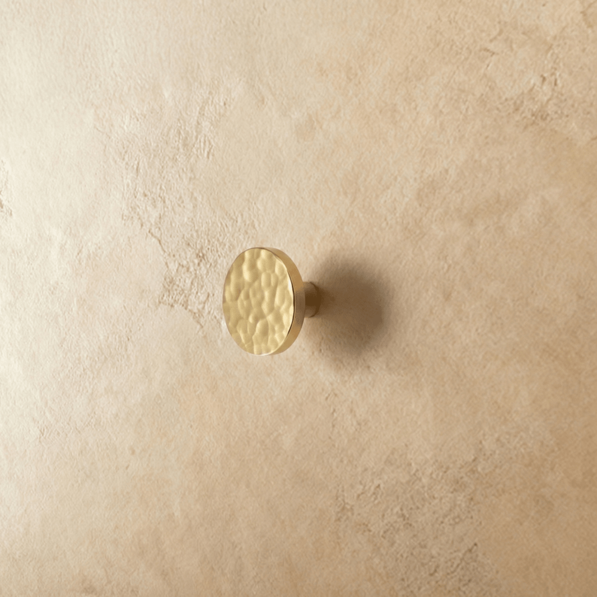 Hammered Solid Brass Cabinet Knobs & Drawer Pulls, Modern Kitchen & Closet Hardware, Textured Grip, Set of 2, 0.9-12.5in