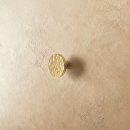 Hammered Solid Brass Cabinet Knobs & Drawer Pulls, Modern Kitchen & Closet Hardware, Textured Grip, Set of 2, 0.9-12.5in