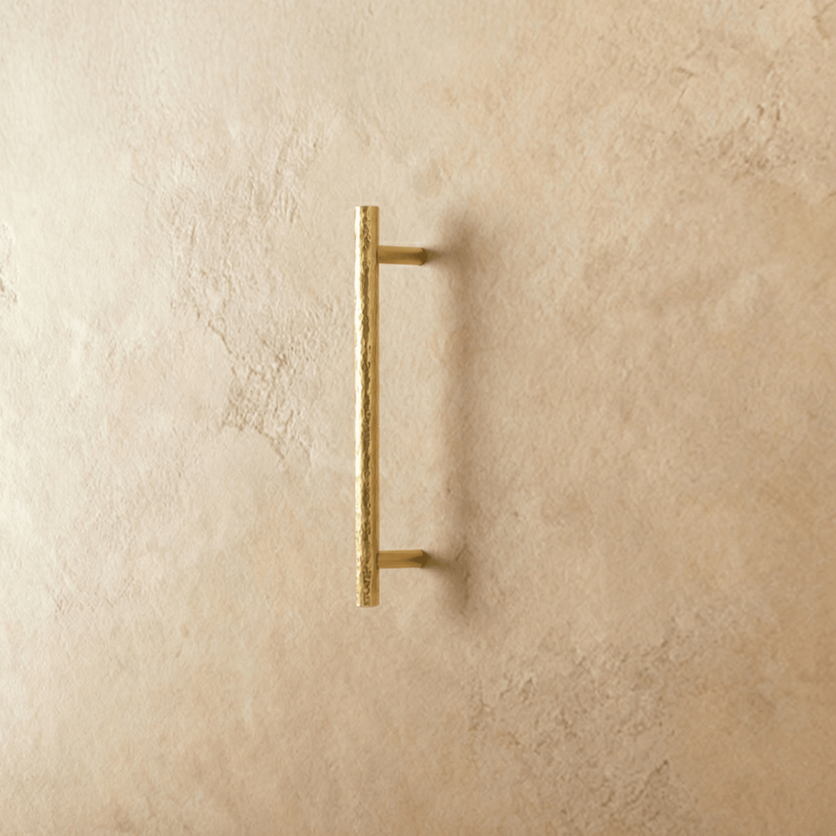 Hammered Solid Brass Cabinet Knobs & Drawer Pulls, Modern Kitchen & Closet Hardware, Textured Grip, Set of 2, 0.9-12.5in