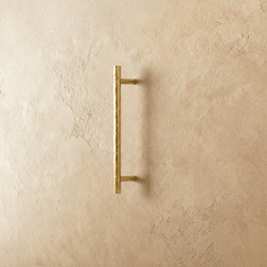 Hammered Solid Brass Cabinet Knobs & Drawer Pulls, Modern Kitchen & Closet Hardware, Textured Grip, Set of 2, 0.9-12.5in