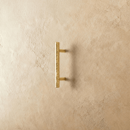 Hammered Solid Brass Cabinet Knobs & Drawer Pulls, Modern Kitchen & Closet Hardware, Textured Grip, Set of 2, 0.9-12.5in