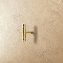 Hammered Solid Brass Cabinet Knobs & Drawer Pulls, Modern Kitchen & Closet Hardware, Textured Grip, Set of 2, 0.9-12.5in