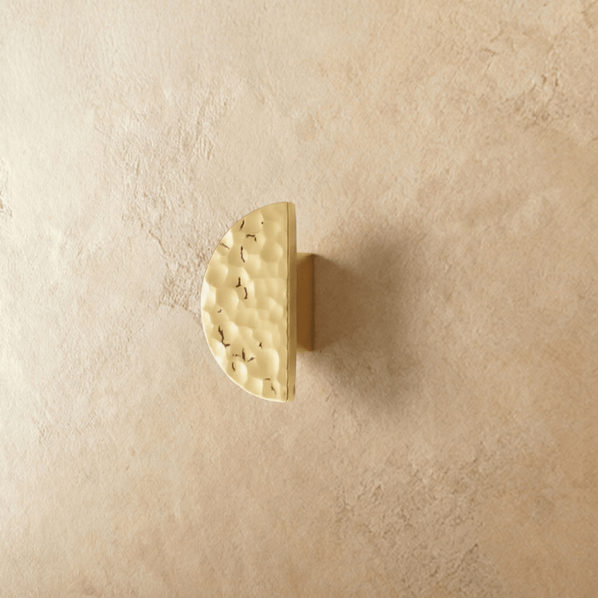 Hammered Solid Brass Cabinet Knobs & Drawer Pulls, Modern Kitchen & Closet Hardware, Textured Grip, Set of 2, 0.9-12.5in